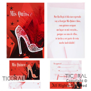 INV 15 A�OS 7195-3 TACO PLUMA NEGRO Y ROJO x 10